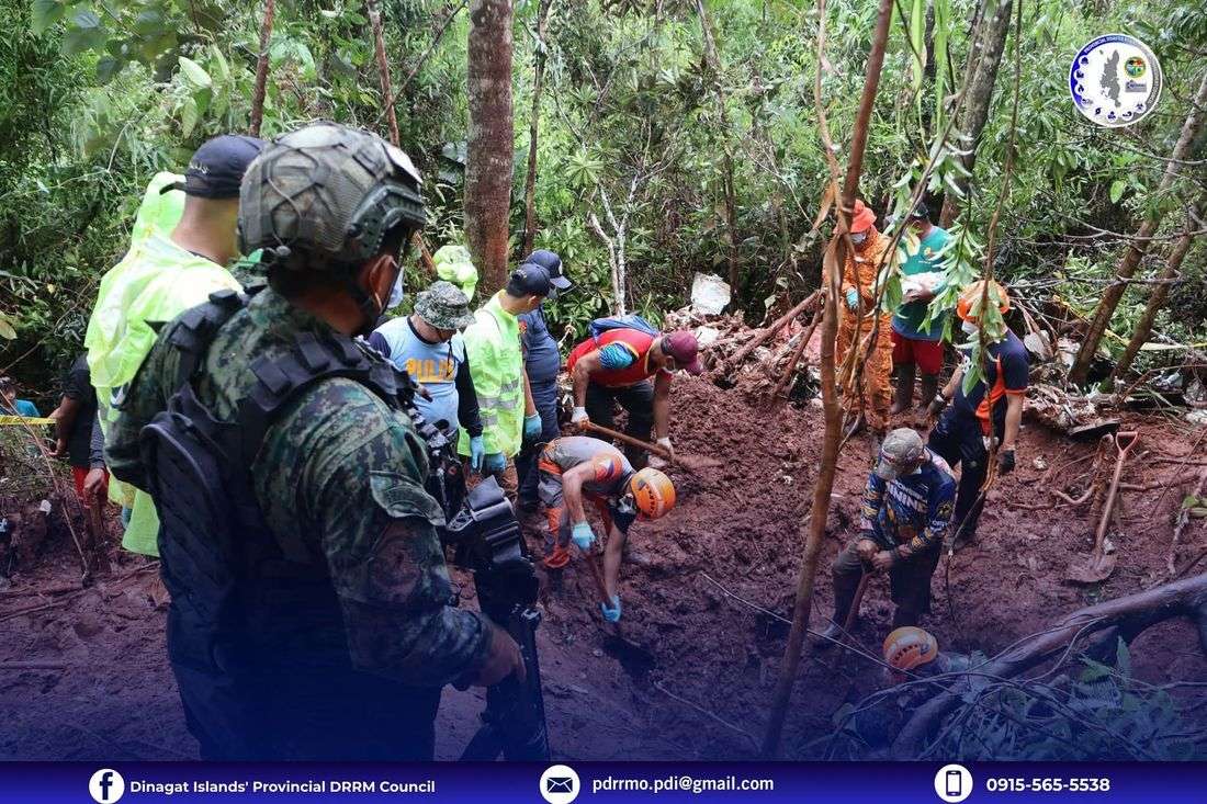 Body parts recovered at Cessna plane crash site in Dinagat Islands