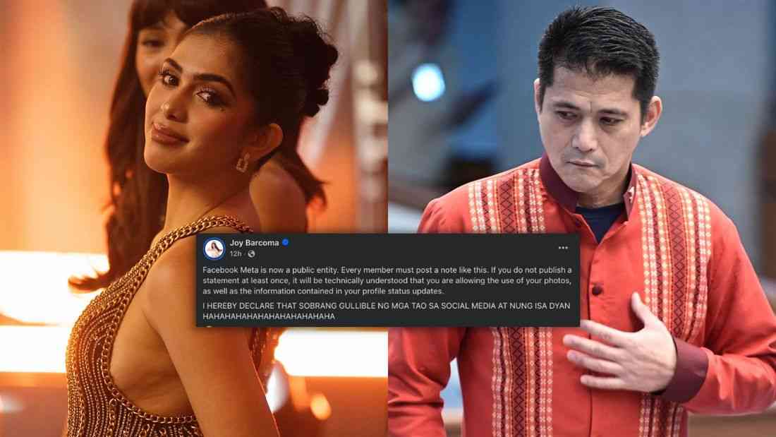 Joy Barcoma throws shade at Sen. Robin Padilla’s 'copy-paste' privacy post: ‘sobrang gullible’