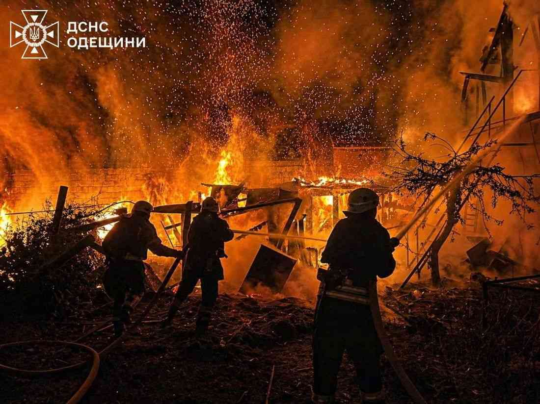 Russia attacks port infrastructure in Ukraine's south, hits hospital