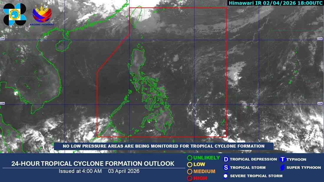 Easterlies to bring isolated rains; heat index may hit 41°C in parts of PH — PAGASA