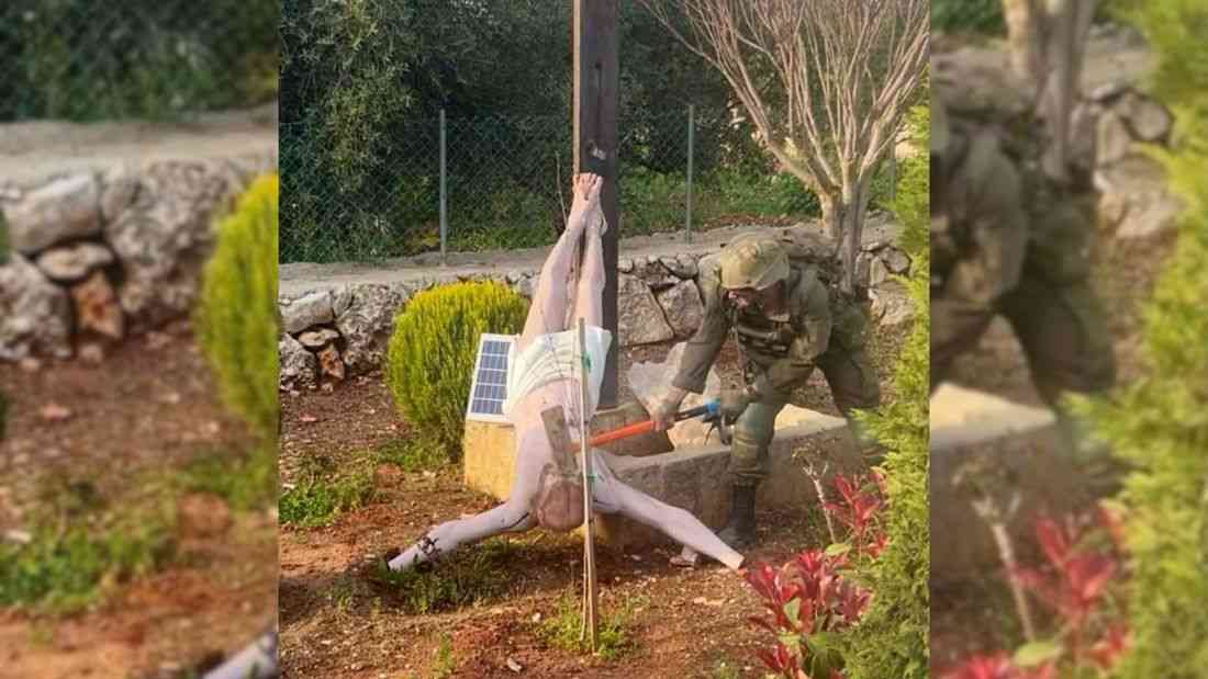 Israel punishes soldiers who desecrated crucifix in southern Lebanon