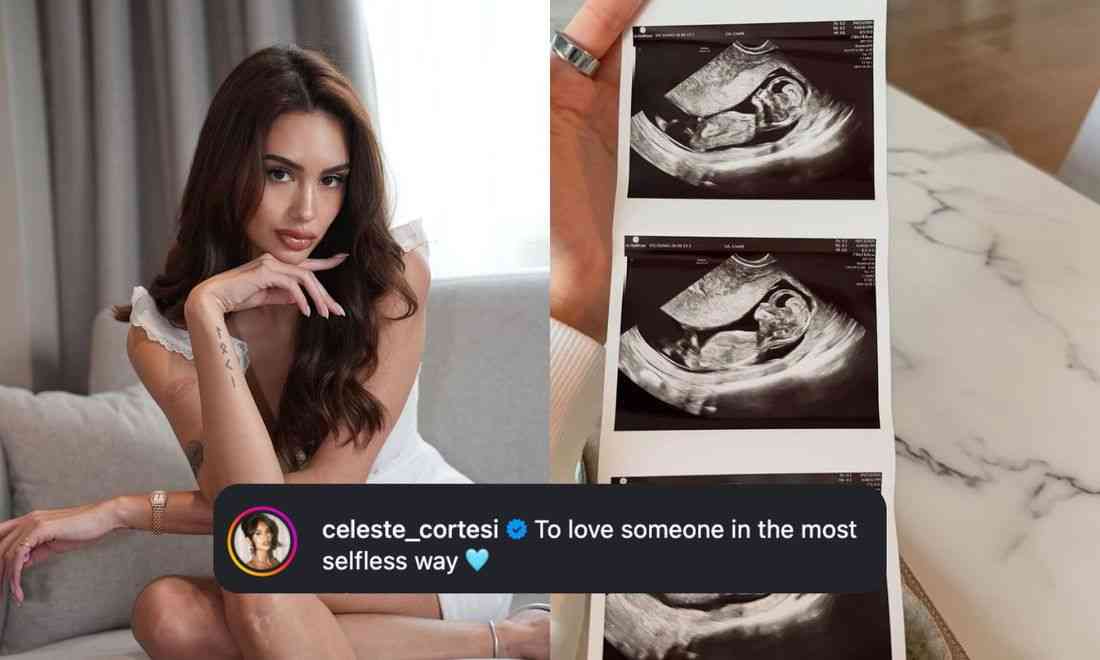 Celeste Cortesi is pregnant with first child