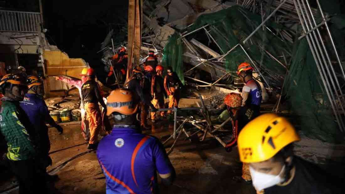 Clearing ops resume at Angeles City collapse site; DILG chief set to visit