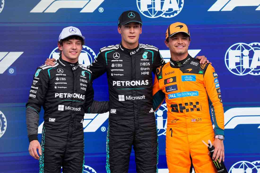 Motor racing-Russell snatches Canada GP pole from Mercedes teammate Antonelli