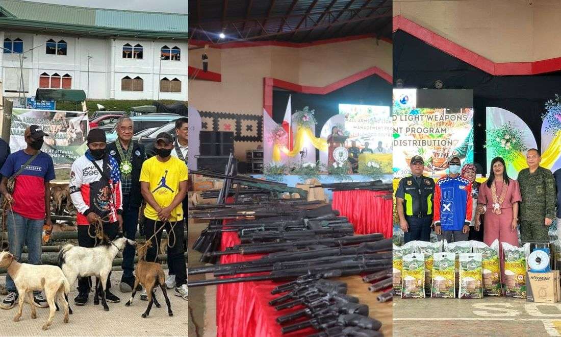 79 loose firearms surrendered to military in Maguindanao del Sur; residents receive livelihood aid