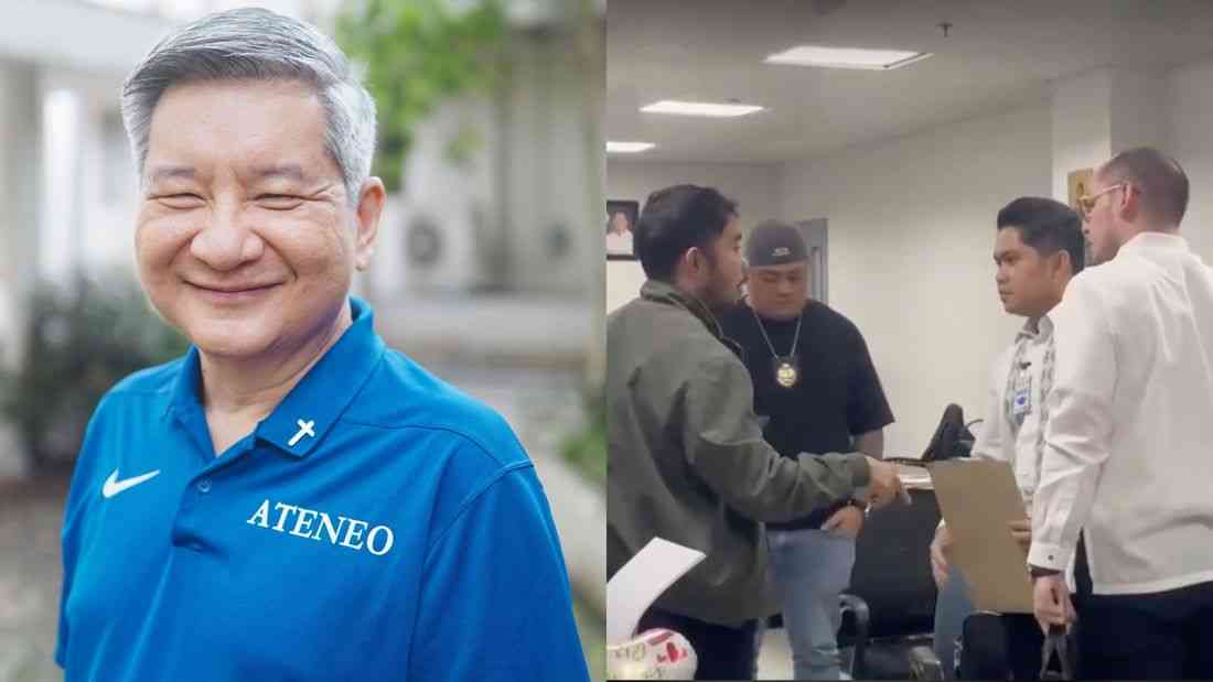 Ateneo president’s lawyers appear before NBI following subpoena over student-athlete deaths