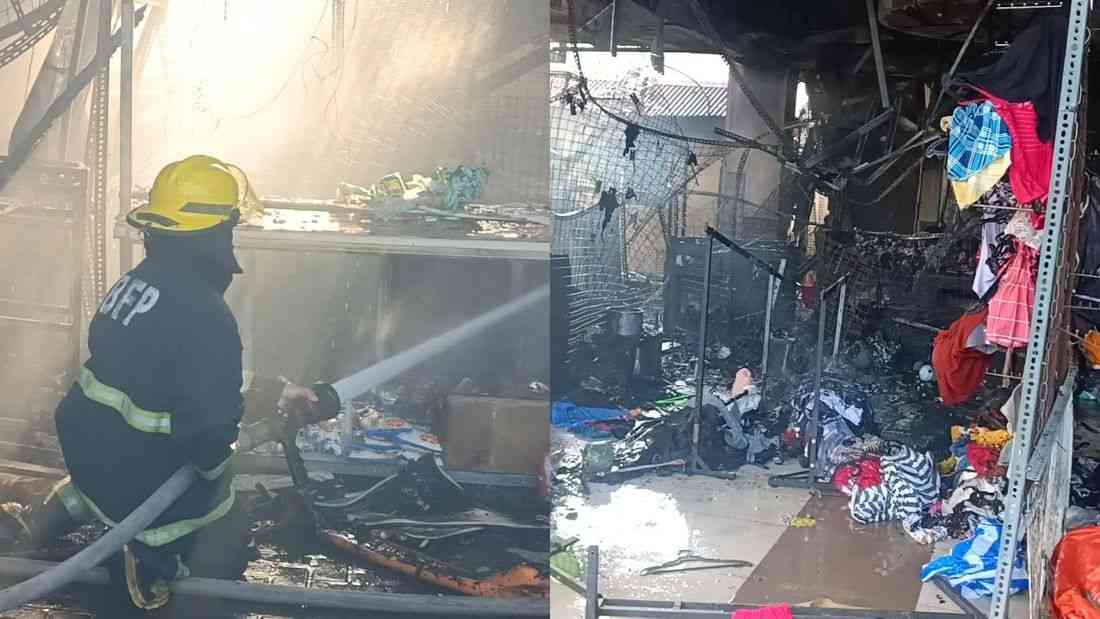 Fire hits clothing bazaar in Valenzuela Gateway Complex