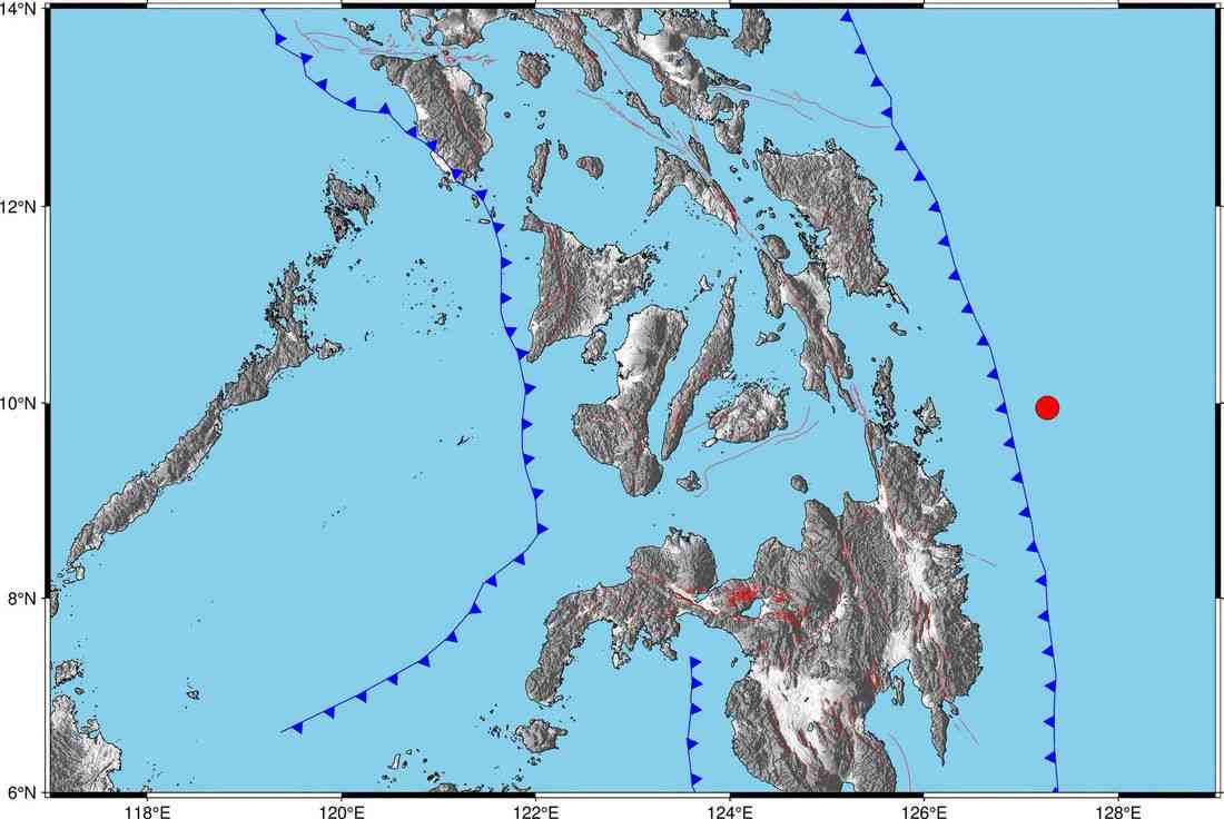 Magnitude 5.3 quake hits General Luna, Surigao del Norte