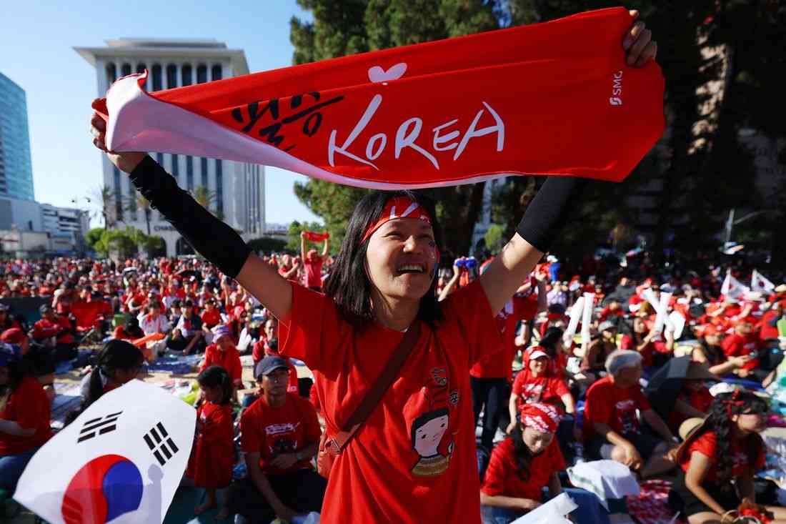 Soccer-'Keeping Our Roots Eternal': Korean Americans celebrate home at World Cup
