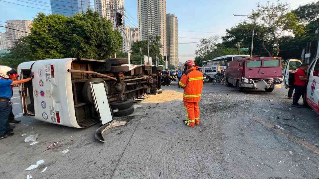 LTFRB suspends bus operator after QC crash kills senior citizen, injures 21