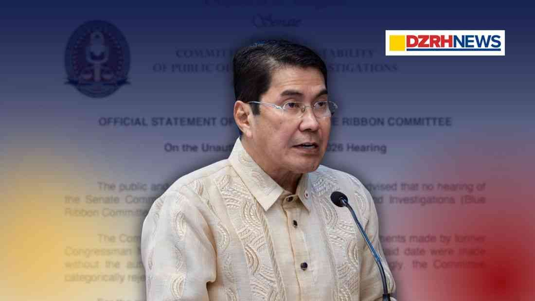 Tulfo denies scheduled June 16 Blue Ribbon hearing, warns against unauthorized announcements