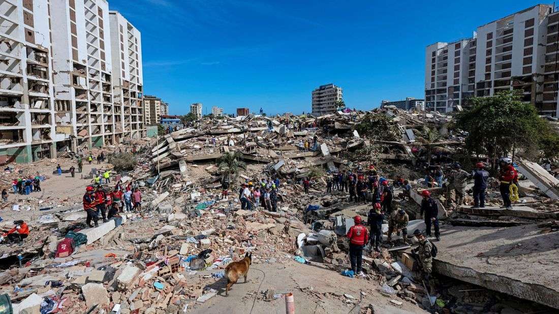 Father and son rescued after four days buried under rubble of Venezuela's earthquakes