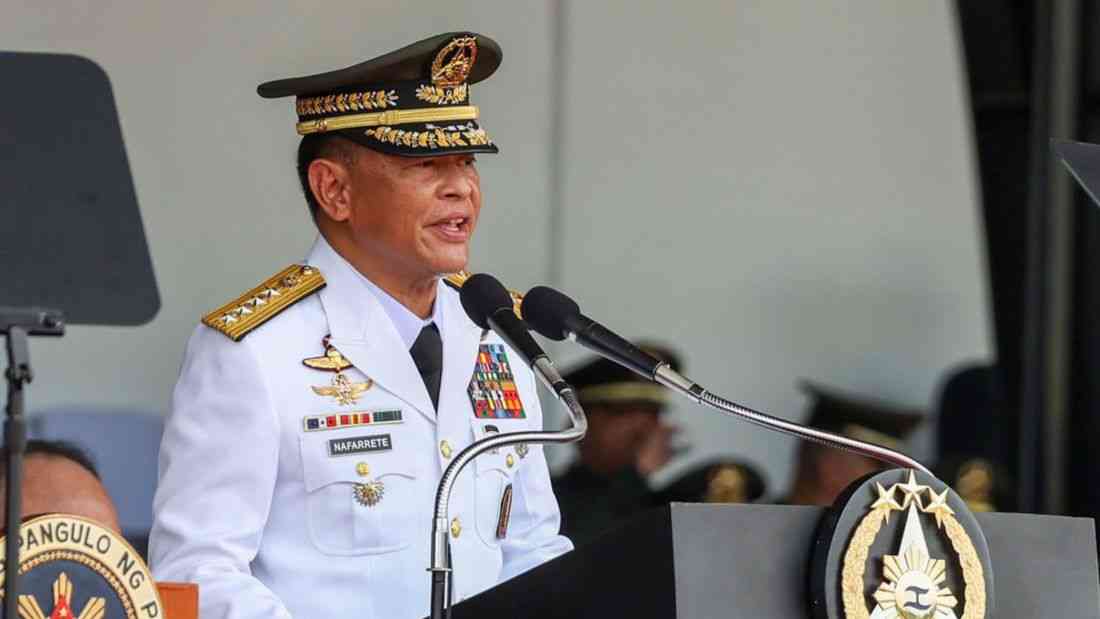 Brawner urges new AFP chief Nafarrete to sustain security, stability efforts through Marcos term