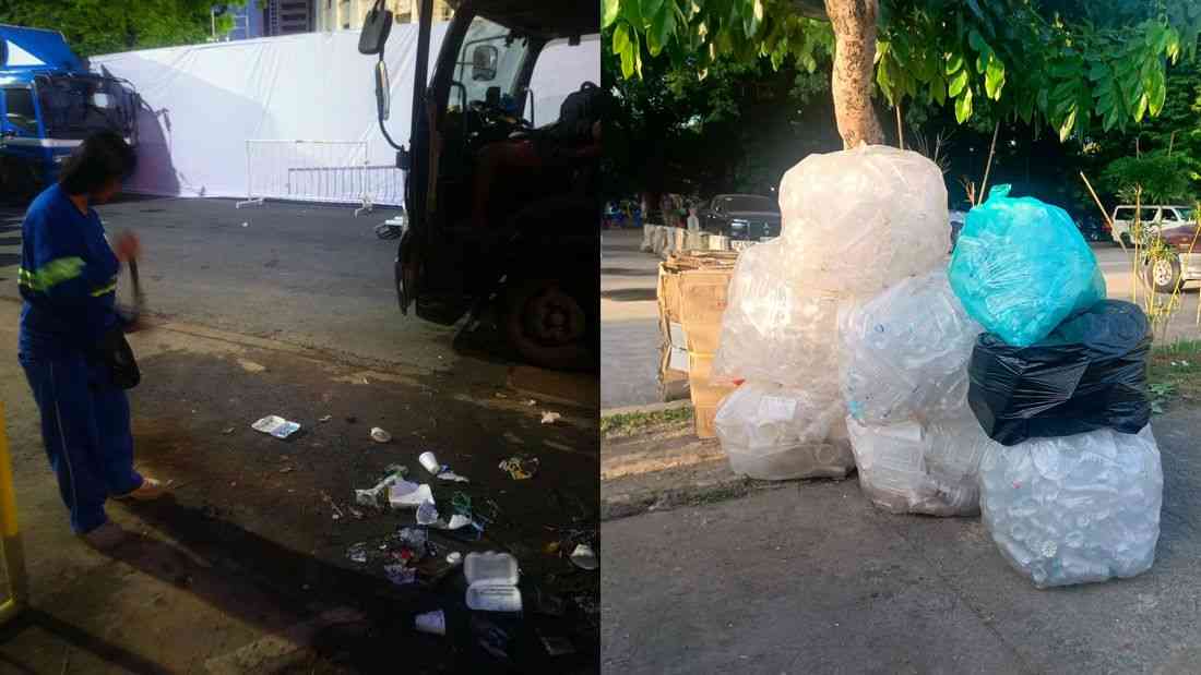 Manila collects 40 tons of trash after INC protest; recyclables aid street dwellers