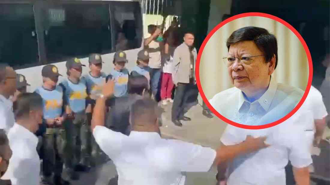 Marcoleta appears at Sandiganbayan for hearing on motions in plunder case