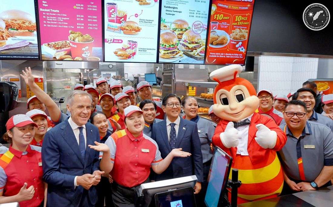 Marcos, Carney visit Jollibee branch in Vancouver