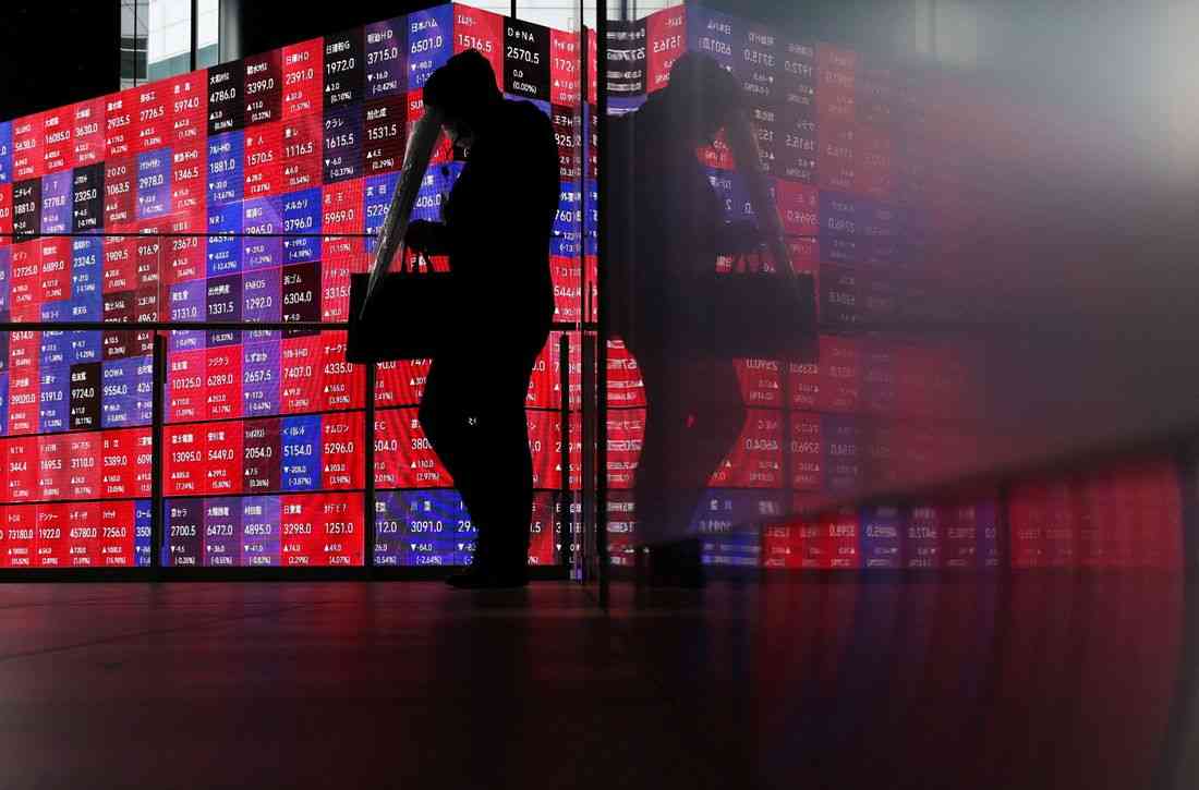 Shares, bonds make guarded gains as oil slips