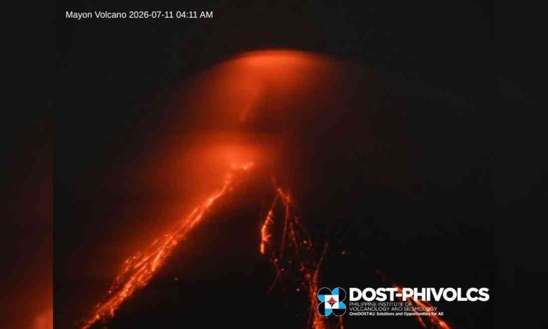 Effusive eruption continues at Mayon Volcano for 187th day — Phivolcs