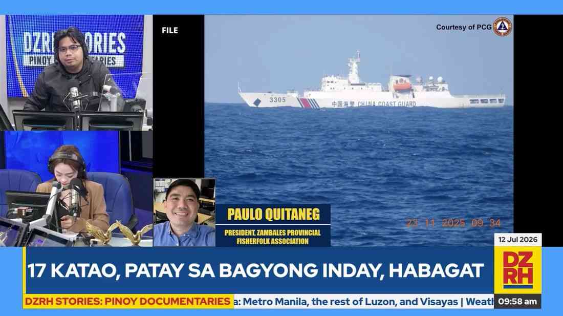 Zambales fisherfolk missing out on ‘metric tons’ of Bajo de Masinloc catch since 2024, blocked by CCG — association president
