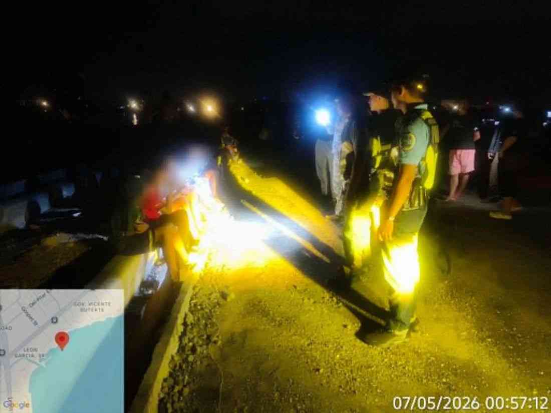 11 minors rescued after jumping into sea to evade authorities during curfew hours in Davao City
