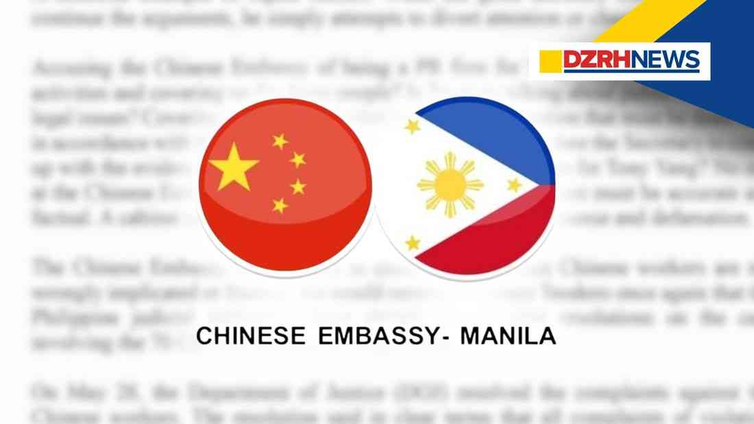 Chinese embassy hits back at Teodoro, calls remarks ‘squid tactics’