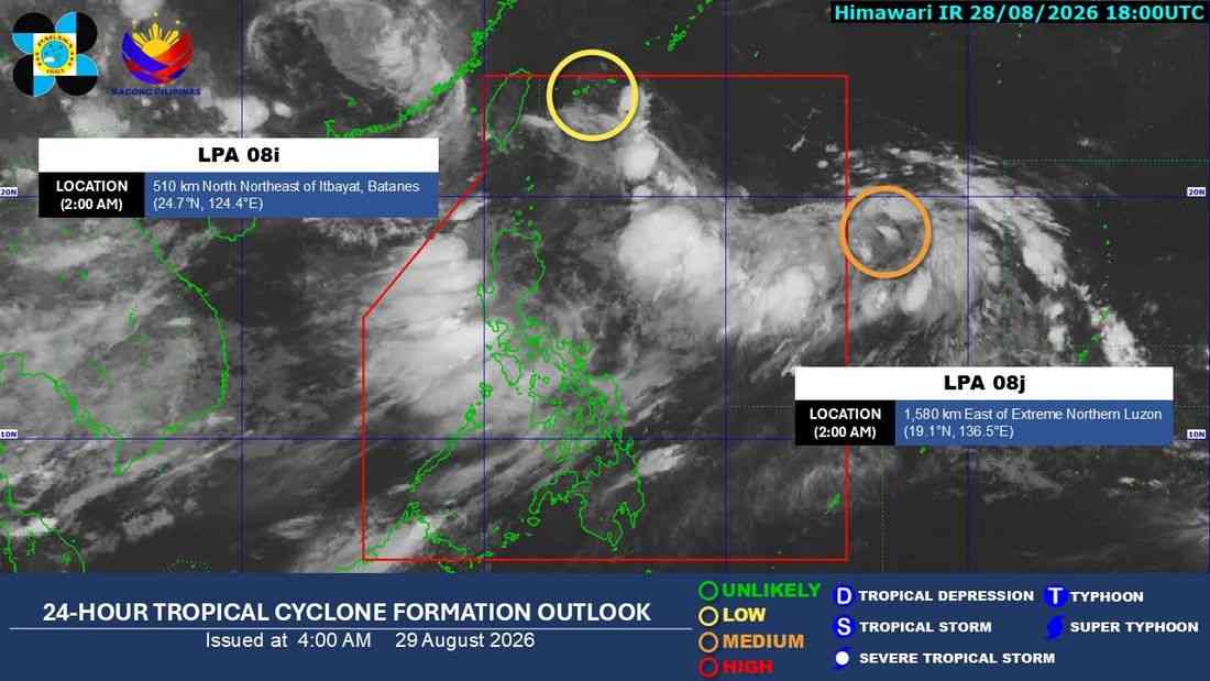 Heavy rains persist as 2 LPAs monitored, rainfall warnings raised in Luzon