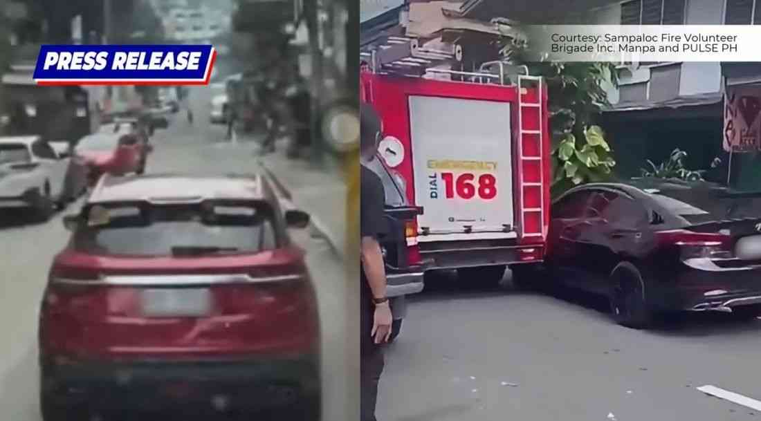LTO suspends licenses of 2 drivers over firetruck obstruction in Makati