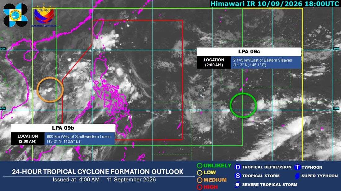 Southwest Monsoon to bring rains over parts of Luzon and Visayas