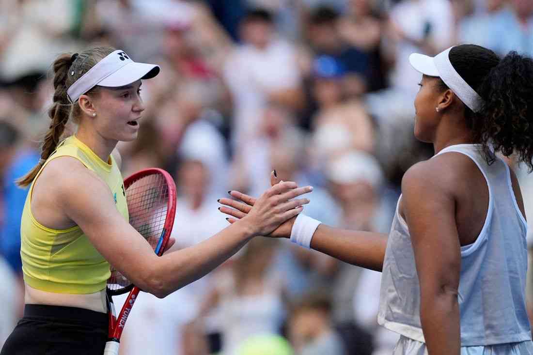 Tennis-Rybakina thumps Osaka to reach US Open quarters, close in on top ranking