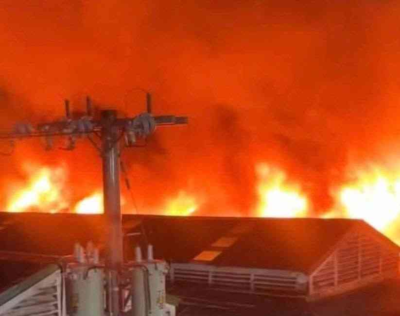 Pampang public market temporarily closed after 5th-alarm fire
