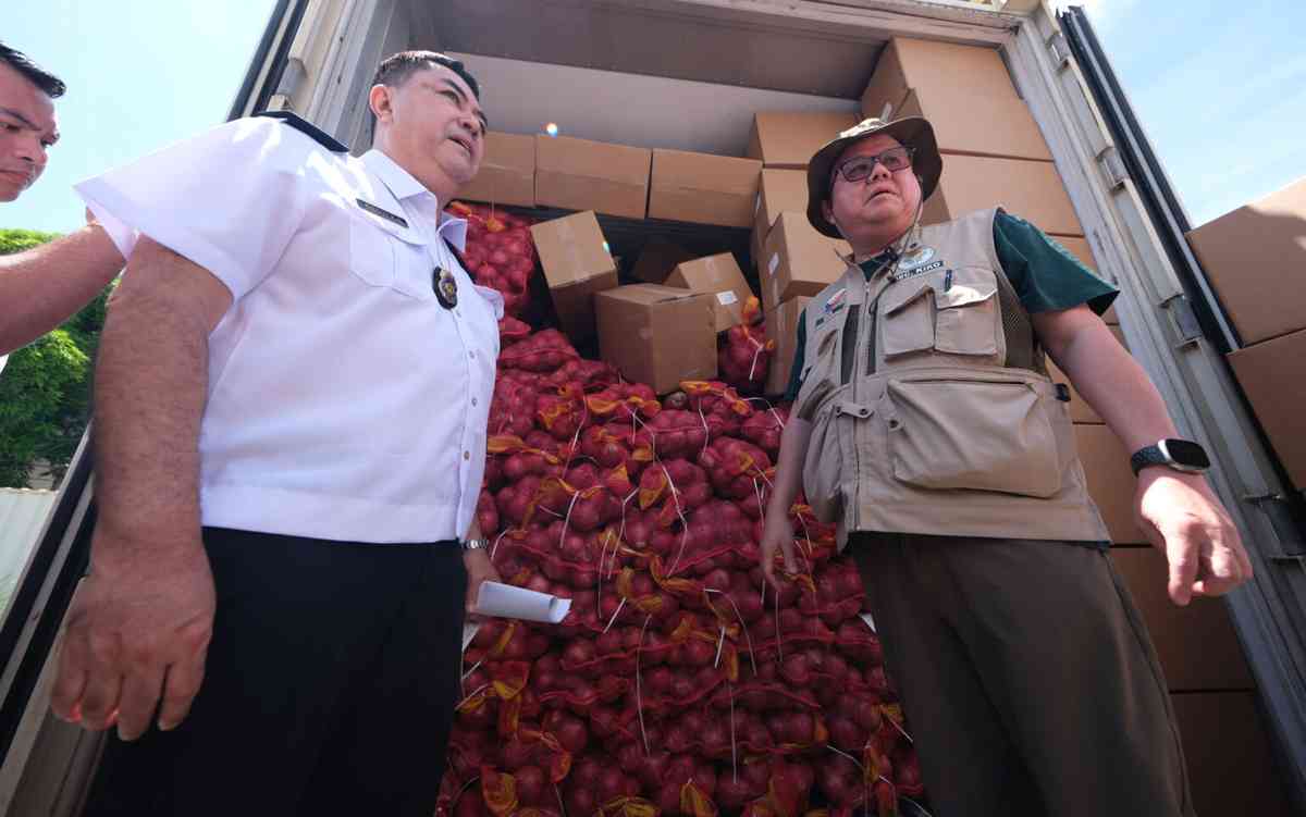 25 metric tons of contaminated onions intercepted in Mindanao