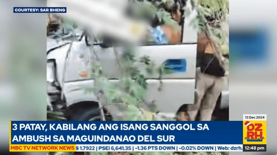 3 killed, including infant, in ambush in Rajah Buayan, Maguindanao del Sur