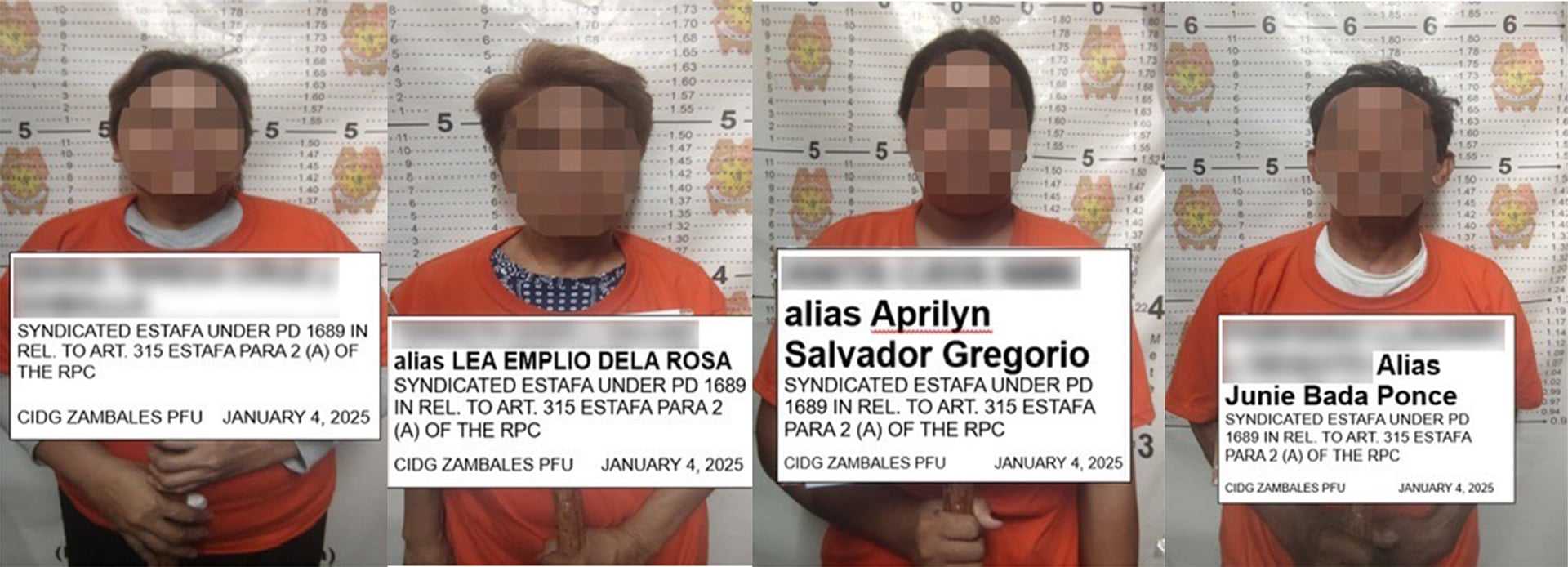 4 arrested, 3 at large in multi-million peso syndicated estafa in Bataan — CIDG