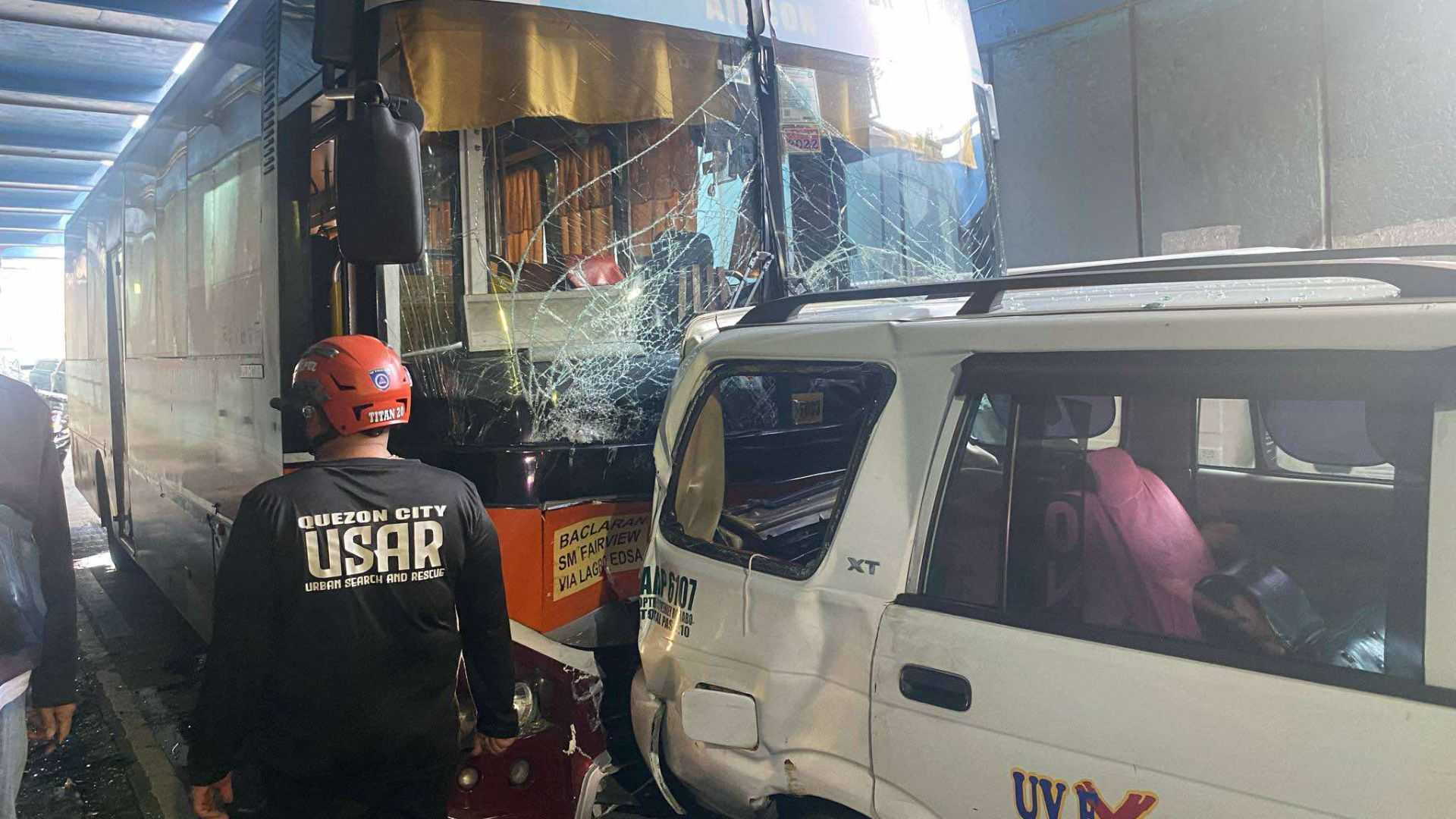 6 wounded in vehicular collision at Quezon City tunnel