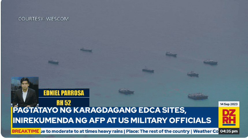 AFP concerns about swarming of Chinese fishing vessels in WPS