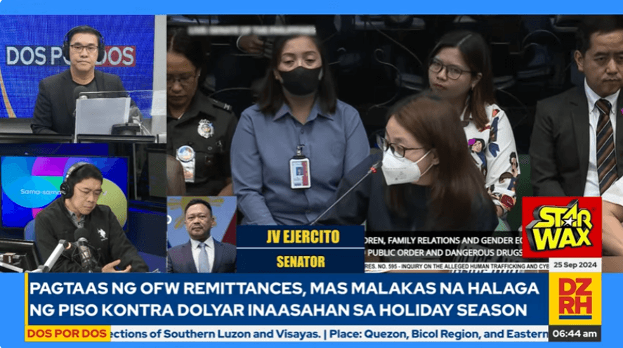 Alice Guo mentioned names in executive session—Ejercito