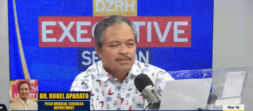 Aparato explains PCSO's outpatient medical services