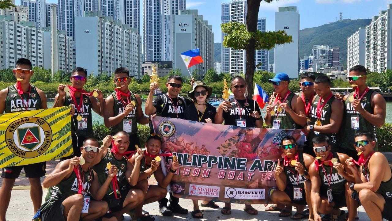 PH Army Dragon Warriors dominates dragon boat tilt in South Korea