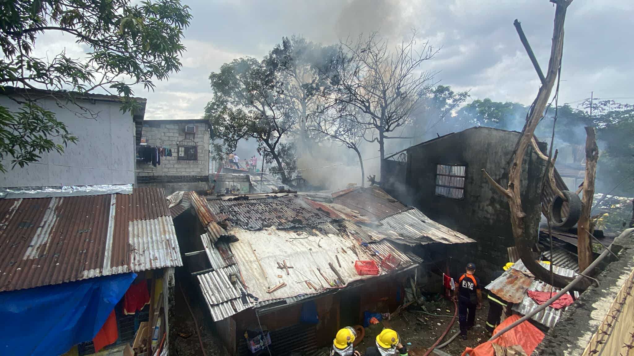 At least 5 houses go up in smoke near hospital in QC