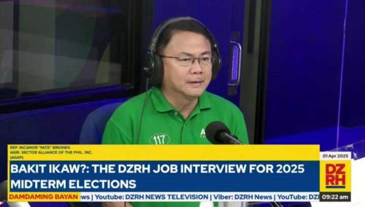 #BakitIkaw: Cong. Nicanor “Nick” Briones calls for stronger food security, lowering prices for Filipinos