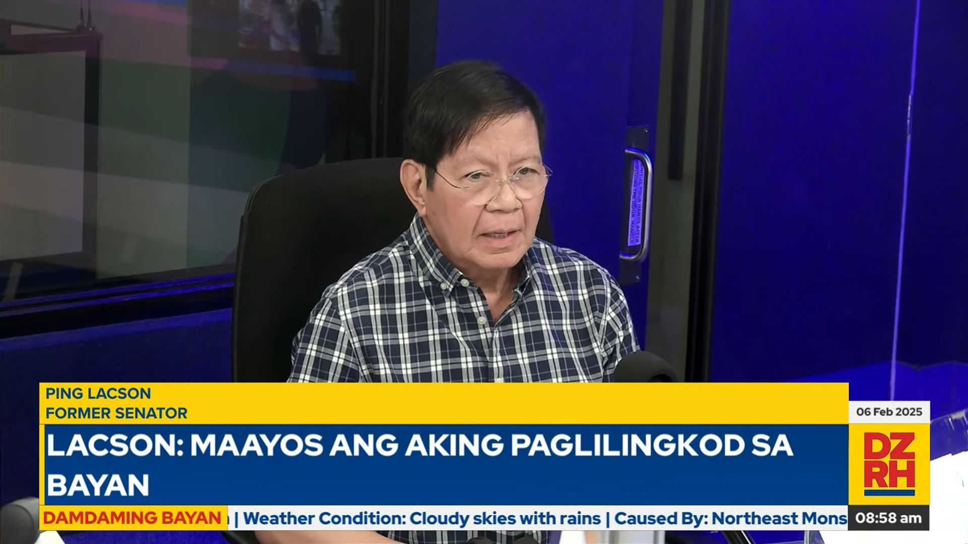 #BakitIkaw: Ex-Senator Ping Lacson urges voters to choose leaders that will contribute to the nation
