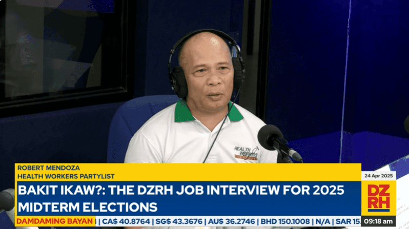 #BakitIkaw: Robert Mendoza calls for free public healthcare, stronger representation of health workers in Congress