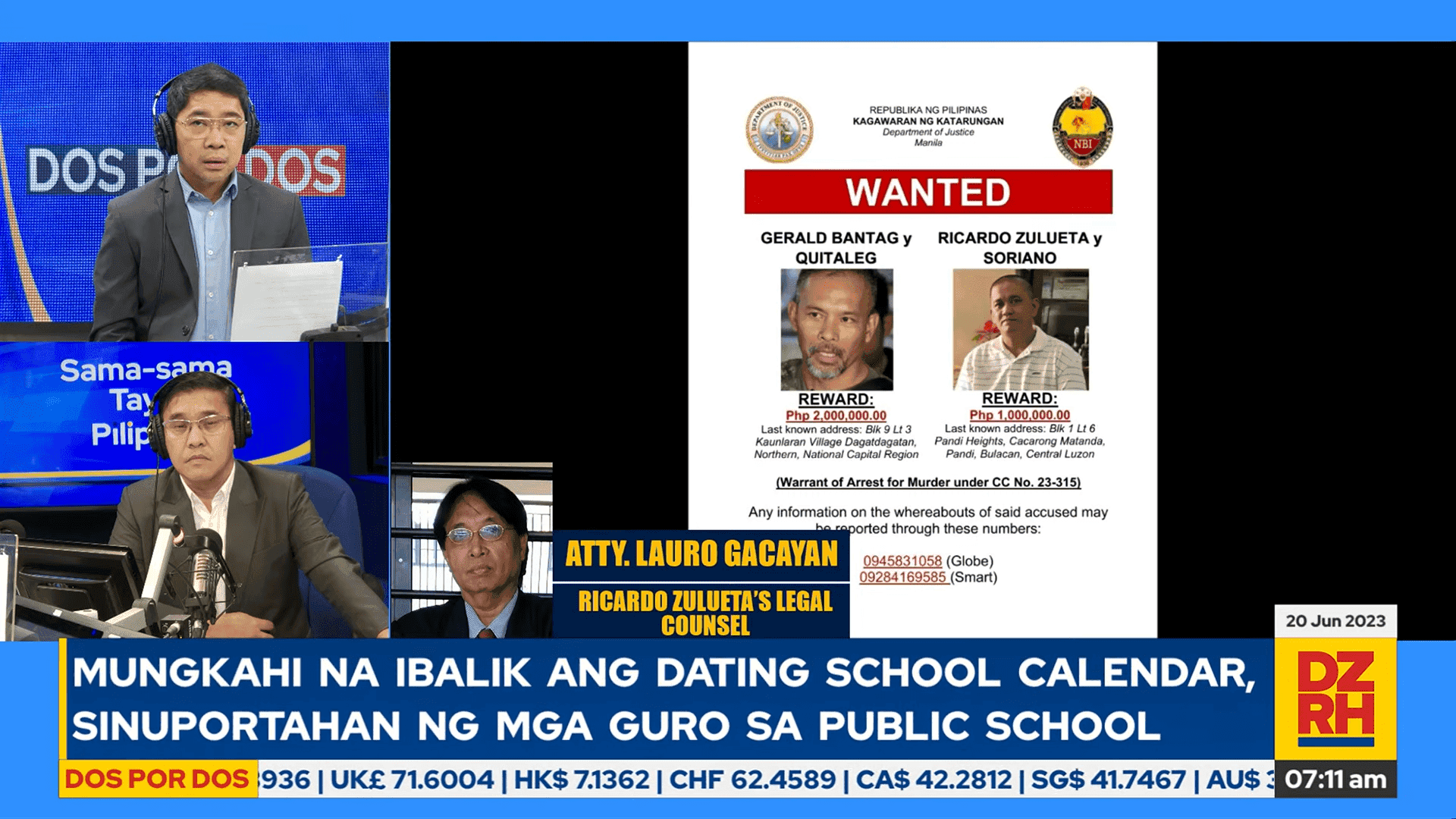 Bantag, Zulueta are in Cordillera, not hiding — lawyer