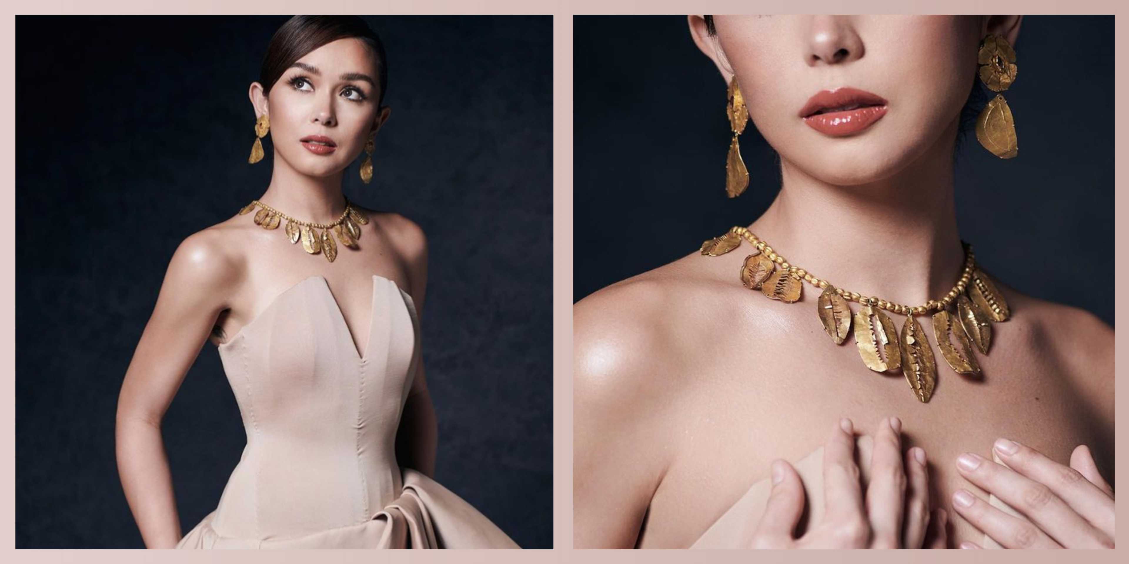 Beauty Gonzalez faces backlash for using excavated gold eye, mouth covers as jewelry