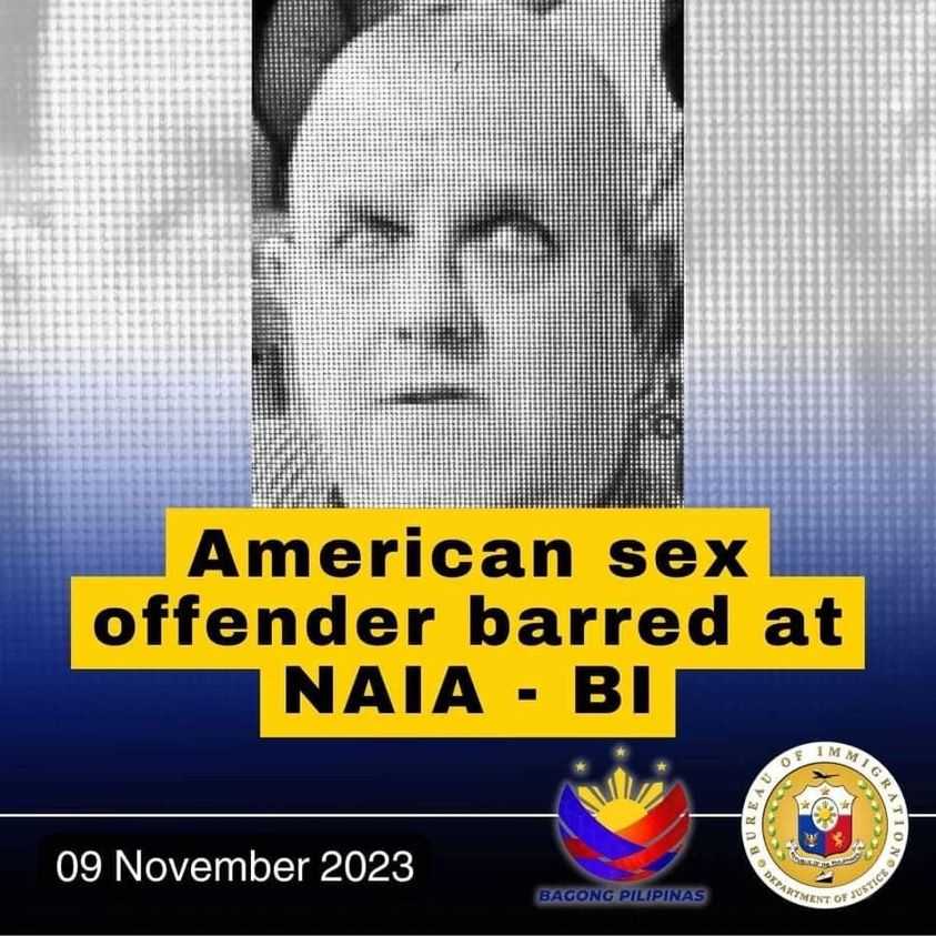 BI bars American sex offender at NAIA