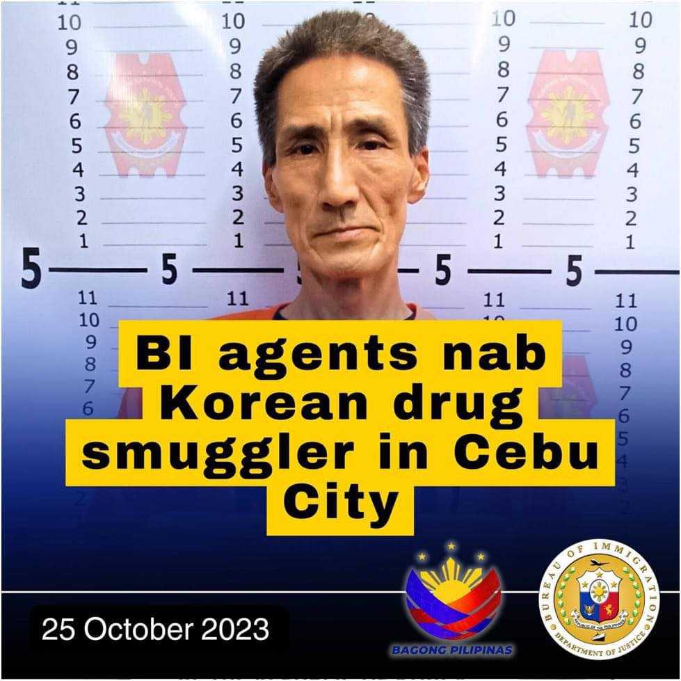 South Korean drug smuggler arrested in Cebu City - BI