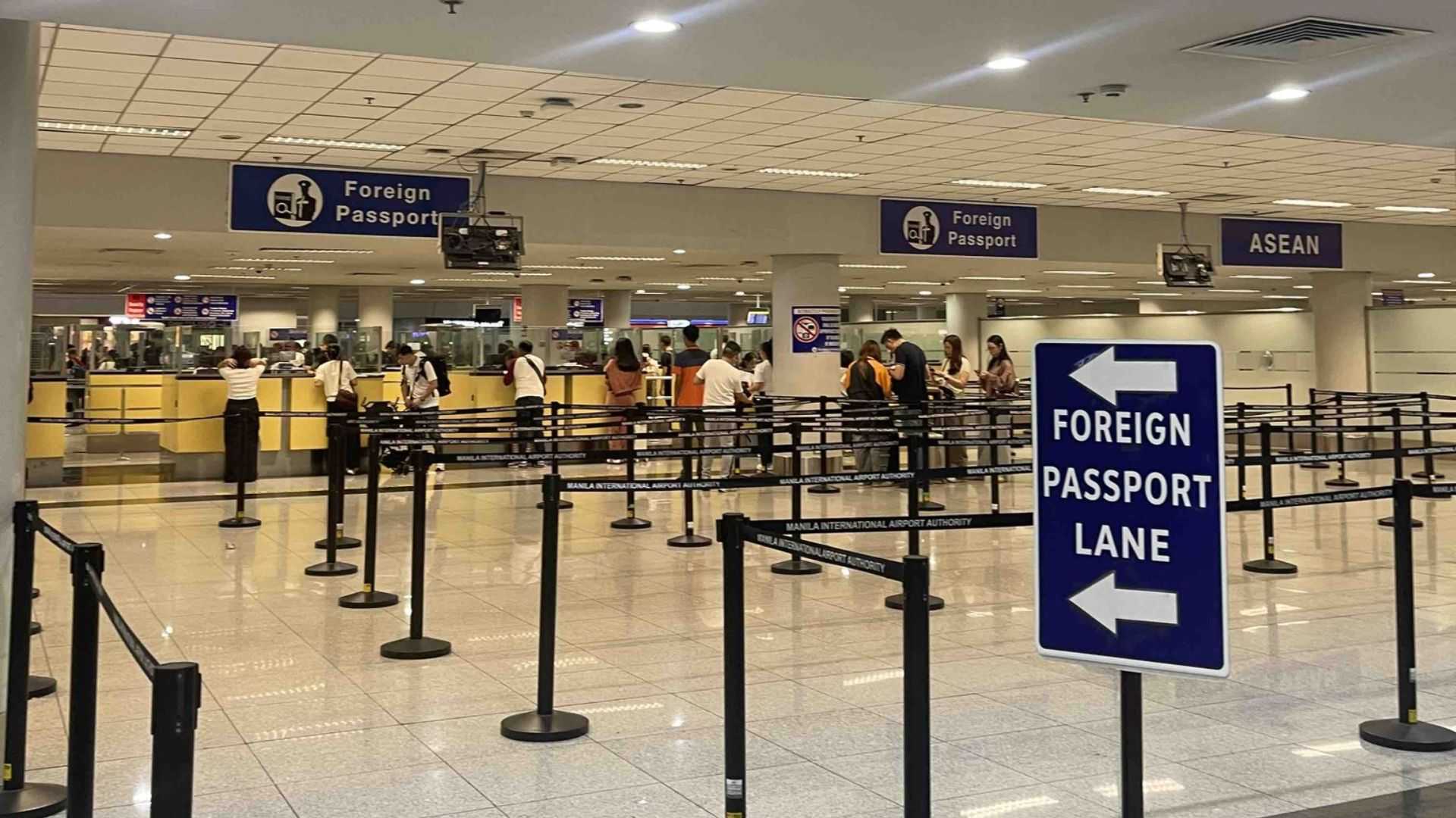 BI Spox: Manageable lines at the NAIA Terminal 3 immigration area today amid Holy Week