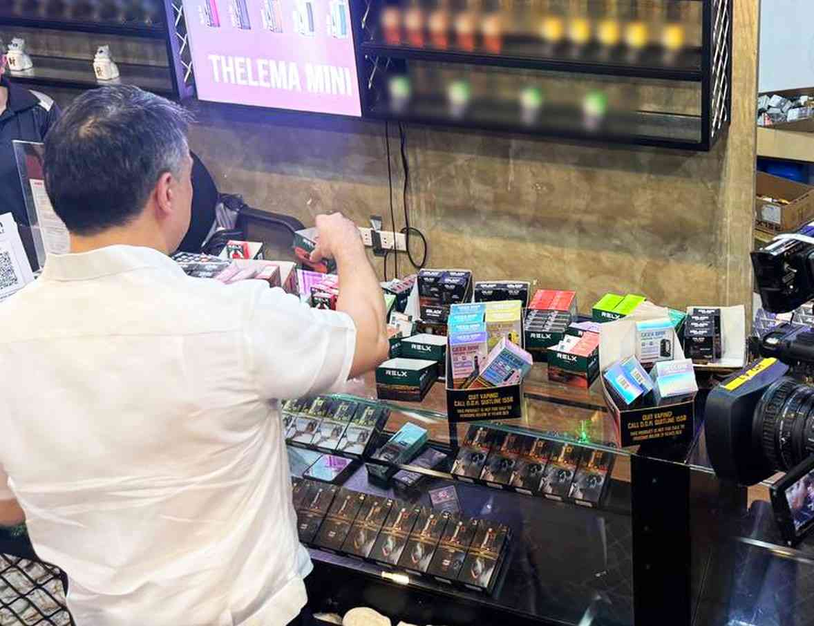 BIR seizes illicit vape products in Tomas Morato, QC