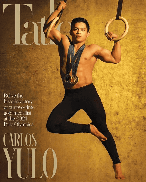 Carlos Yulo graces the magazine cover of Tatler PH's October issue