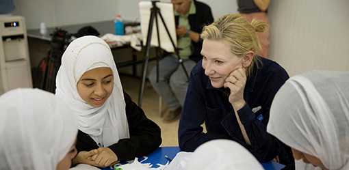Cate Blanchett calls for focus on education, refugee experience at forum